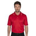 Red - Side - Island Green Mens Performance Polo Shirt