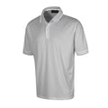 Silver Grey - Front - Island Green Mens Performance Polo Shirt