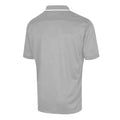 Silver Grey - Back - Island Green Mens Performance Polo Shirt