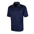 Navy - Front - Island Green Mens Performance Polo Shirt