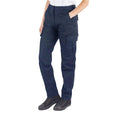 Navy - Side - Lee Cooper Womens-Ladies Classic Cargo Trousers