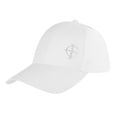 White - Front - Island Green Womens-Ladies Diamante Logo Baseball Cap