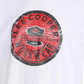 White - Lifestyle - Lee Cooper Mens Graphic Print T-Shirt