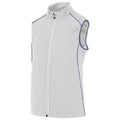 White-Navy - Front - Island Green Womens-Ladies Contrast Piping Padded Golf Gilet