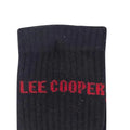 Black-Red - Lifestyle - Lee Cooper Mens Logo Socks (Pack of 5)