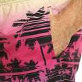 Pink - Lifestyle - RIPT Essentials Mens Printed Swim Shorts