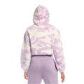 Purple - Back - Light And Shade Womens-Ladies Tie Dye Crop Hoodie