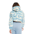 Blue - Back - Light And Shade Womens-Ladies Tie Dye Crop Hoodie