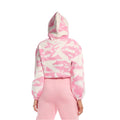 Light Pink - Back - Light And Shade Womens-Ladies Tie Dye Crop Hoodie