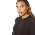 Black - Lifestyle - Light And Shade Womens-Ladies Soft Touch Crew Neck Jumper