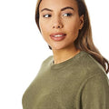 Khaki Green - Lifestyle - Light And Shade Womens-Ladies Soft Touch Crew Neck Jumper