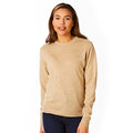 Camel Beige - Side - Light And Shade Womens-Ladies Soft Touch Crew Neck Jumper