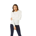 Ivory - Side - Light And Shade Womens-Ladies Soft Touch Crew Neck Jumper