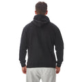 Black - Back - Iron Mountain Mens Hooded Fleece Jacket