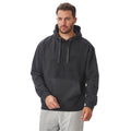 Charcoal Grey - Front - Iron Mountain Mens Hooded Fleece Jacket