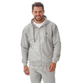 Light Grey - Front - Iron Mountain Mens Hooded Fleece Jacket