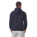 Navy Blue - Back - Iron Mountain Mens Hooded Fleece Jacket