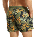 Navy-Green - Back - RIPT Essentials Mens Jungle Print Swim Shorts