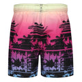 Pink - Back - RIPT Essentials Boys Palm Tree Swim Shorts