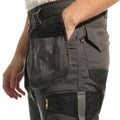 Grey - Lifestyle - Lee Cooper Mens Stretch Knee Pad Cargo Trousers