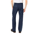 Navy - Back - Lee Cooper Mens Plain Cargo Trousers