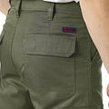 Khaki Green - Lifestyle - Lee Cooper Mens Plain Cargo Trousers