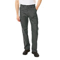 Grey - Front - Lee Cooper Mens Plain Cargo Trousers