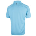 Turquoise - Back - Island Green Mens Topstitched Golf Polo Shirt