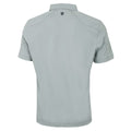 Battleship Grey - Back - Island Green Mens Topstitched Golf Polo Shirt