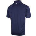 Navy - Back - Island Green Mens Topstitched Golf Polo Shirt