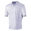 Lilac-Lavender - Front - Island Green Mens Wild Flowers Golf Polo Shirt