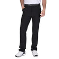 Black - Pack Shot - Island Green Mens Tour Stretch Tapered Leg Golf Trousers