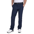 Dark Navy - Side - Island Green Mens Tour Stretch Tapered Leg Golf Trousers