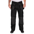 Black - Front - Lee Cooper Mens Holster Pocket Work Cargo Trousers