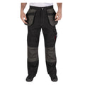 Black - Front - Lee Cooper Mens Reflective Trim Cargo Trousers