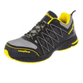 Black-Yellow - Front - Goodyear Mens Safety Shoes