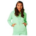 Misty Jade Green - Side - Light And Shade Womens-Ladies Hoodie