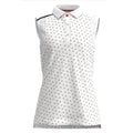 White - Front - Forelson Womens-Ladies Buckland Patterned Polo Shirt