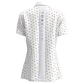 White - Back - Forelson Womens-Ladies Varah Patterned Buttoned Polo Shirt