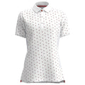 White - Front - Forelson Womens-Ladies Varah Patterned Buttoned Polo Shirt