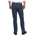 Navy Blue - Back - Lee Cooper Mens Stretch Straight Leg Work Jeans