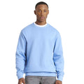 Cornflower Blue - Side - AWDis Just Hoods AWDis Unisex Crew Neck Plain Sweatshirt (280 GSM)