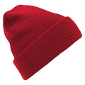 Classic Red - Front - Beechfield Heritage Ladies-Womens Premium Plain Winter Beanie