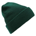 Bottle Green - Front - Beechfield Heritage Ladies-Womens Premium Plain Winter Beanie