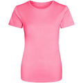 Electric Pink - Front - AWDis Just Cool Womens-Ladies Sports Plain T-Shirt