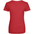 Fire Red - Back - AWDis Just Cool Womens-Ladies Sports Plain T-Shirt