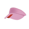 Pink-White - Back - Result Headwear Unisex Herringbone Sun Visor