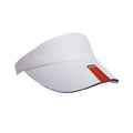 White-Navy - Back - Result Headwear Unisex Herringbone Sun Visor