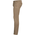 Chestnut - Side - SOLS Mens Jules Chino Trousers