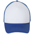 White-Royal Blue - Side - SOLS Unisex Bubble Contrast Cap